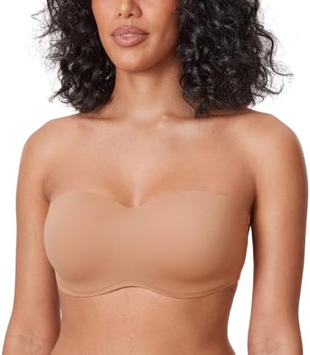 Strapless Bandeau Minimizer Bras, Barely Buff